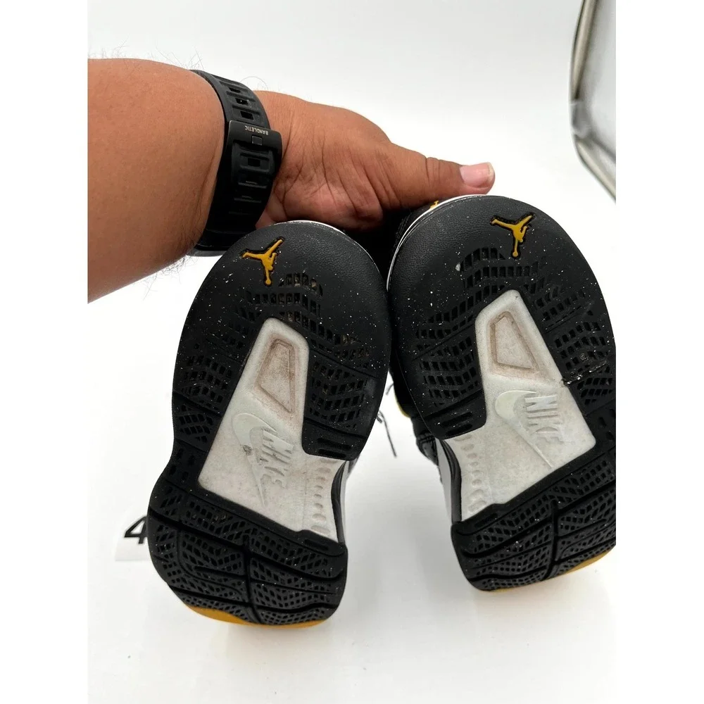 Nike Air Jordan Stay Loyal 3 Youth 1Y Basketball Shoe Black Yellow Ochre Sneaker